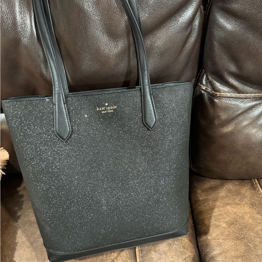 Kate Spade Glitter Black Tote